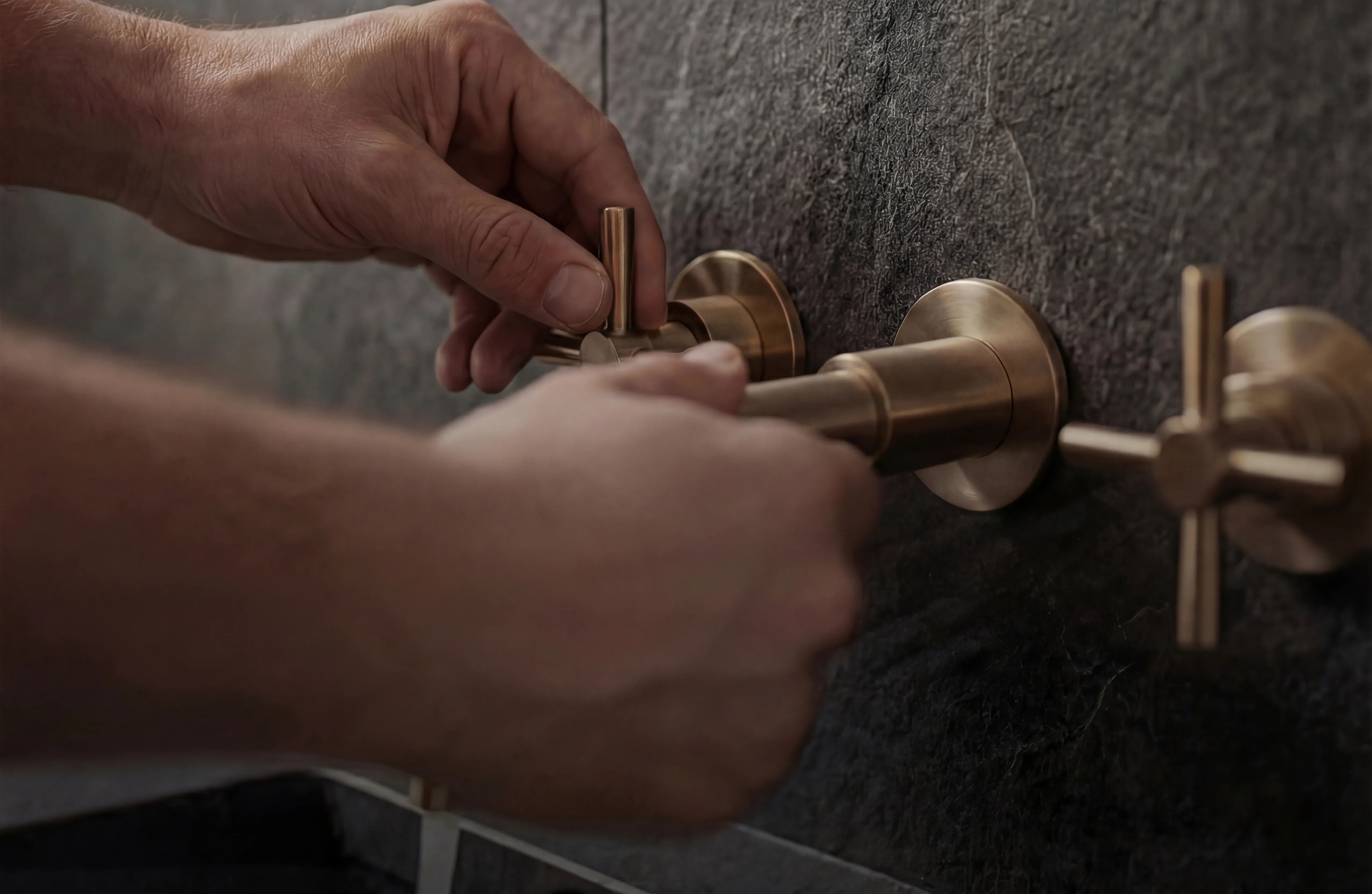 Designer sink with luxury fixtures